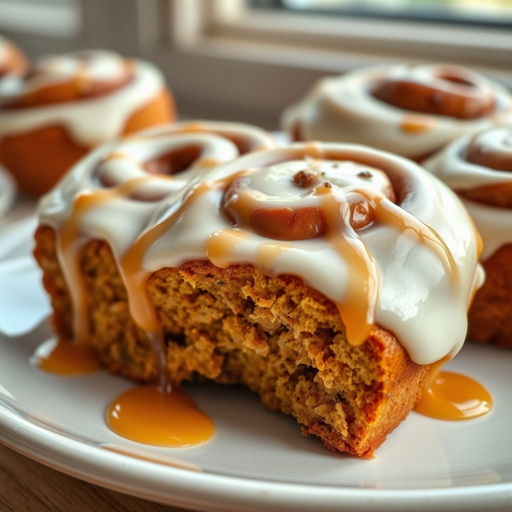 Moist Carrot Cake Cinnamon Rolls with Cream Cheese Frosting (Easy & Make-Ahead) finished