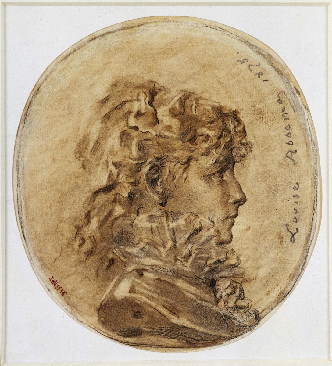 Portrait de Sarah Bernhardt en médaillon profil à droite 1875 1875