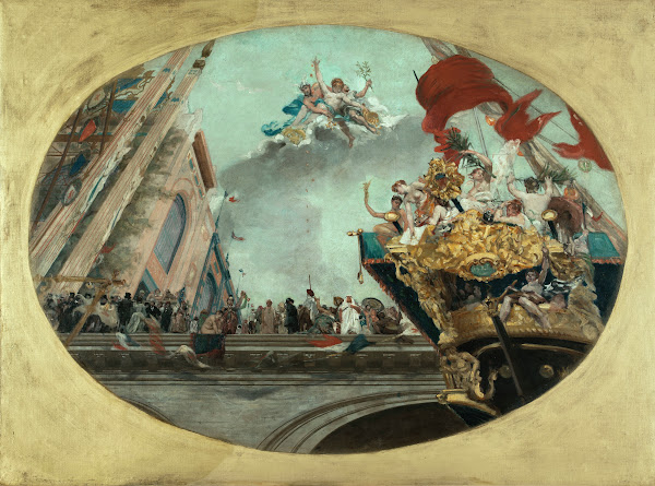 La Ville de Paris recevant les nations 1889   1891