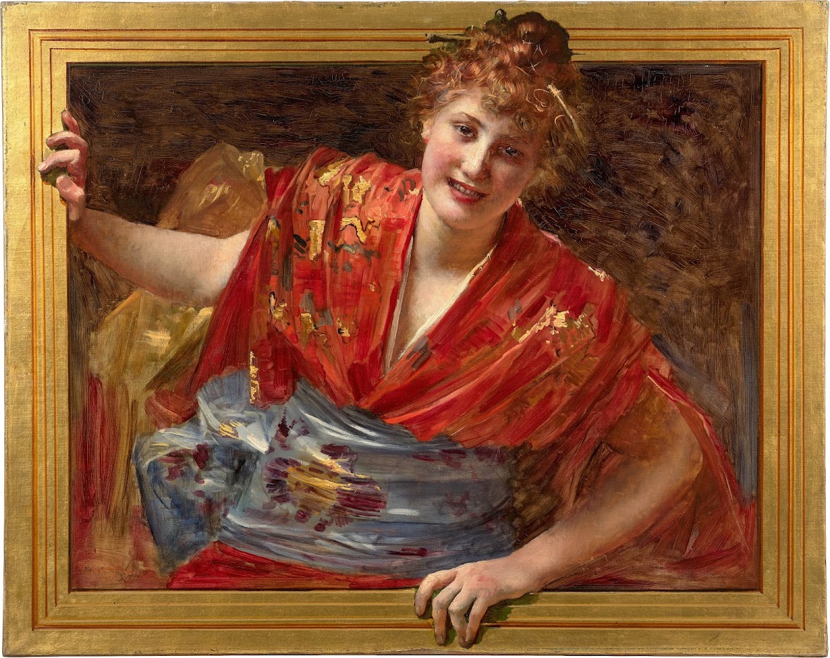 The beauty in the kimono 1890