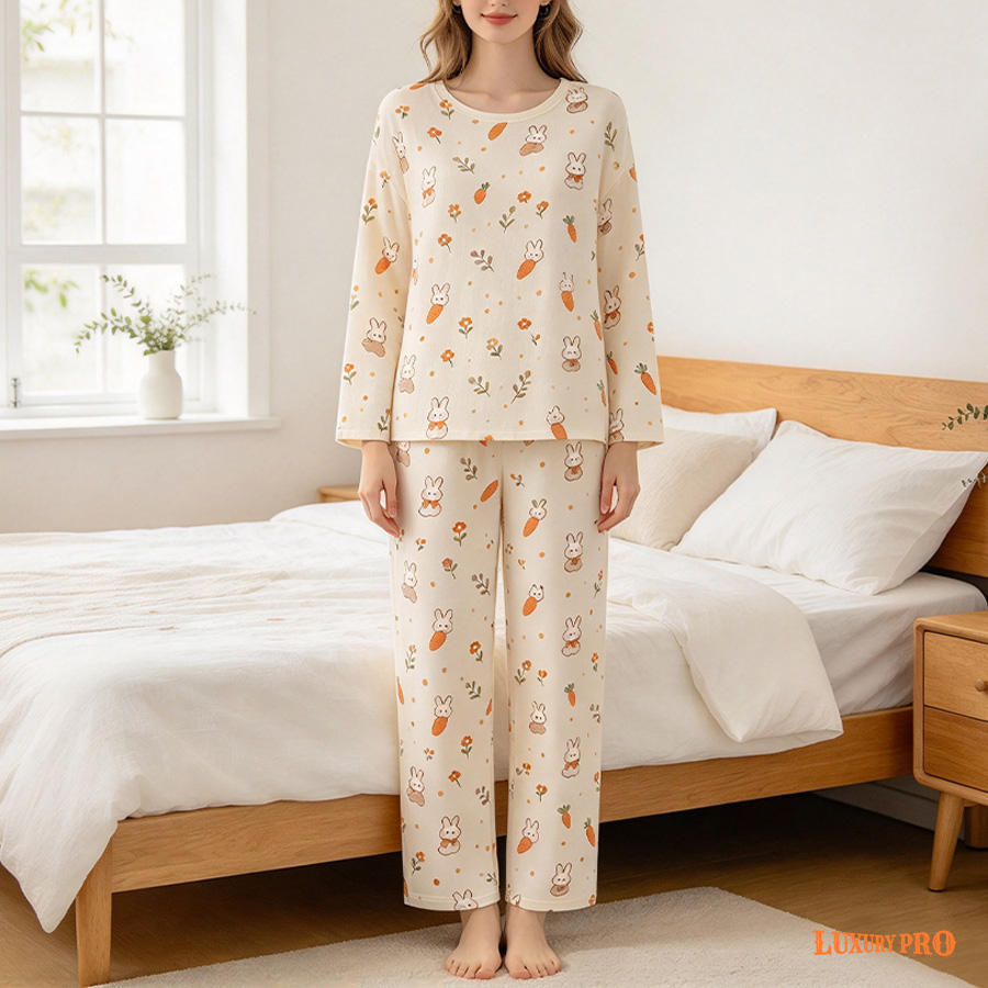 AOP Cotton-Like Sleep Pants