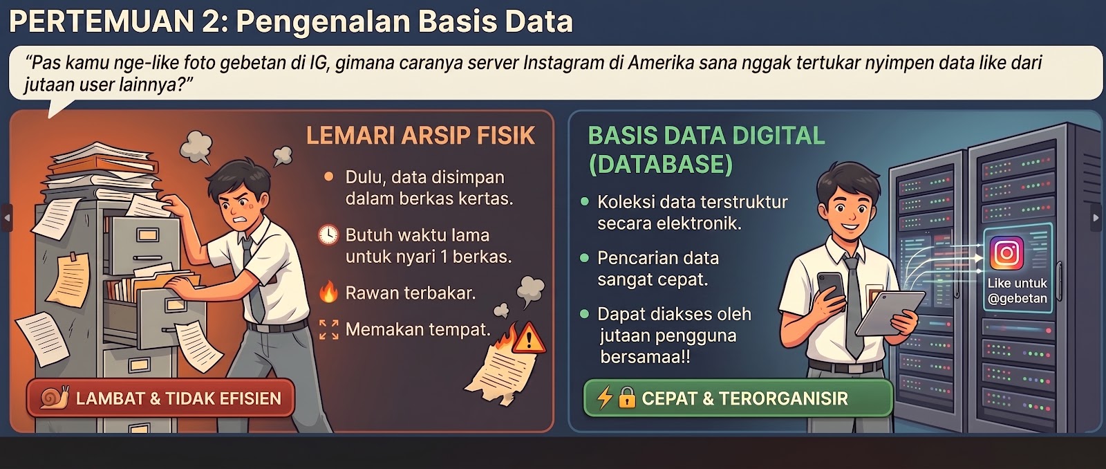 Ilustrasi Concept Server & Database