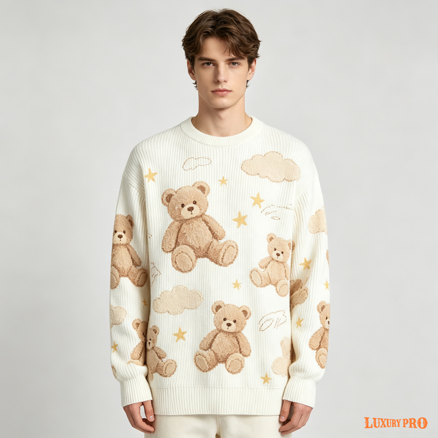 AOP Knit Like Sweatshirt