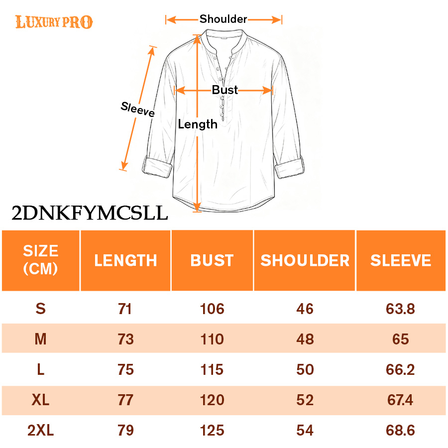 2D‑Linen‑look Stand‑collar Button‑front Shirt