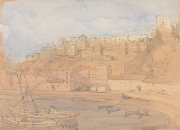 The Alcazaba from the Mole Malaga 1839