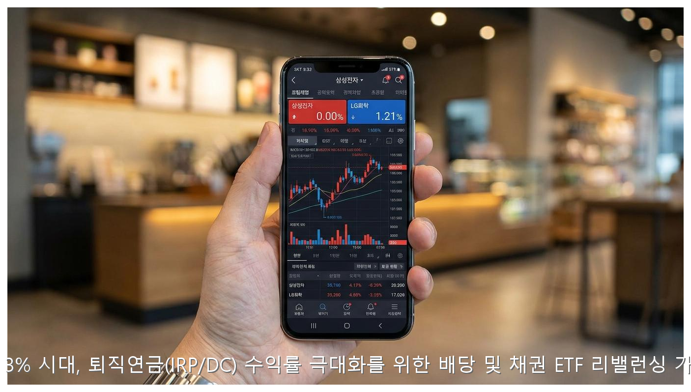 금리 3% 시대, 퇴직연금(IRP/DC) 수익률 극대화를 위한 배당 및 채권 ETF 리밸런싱 가이드 핵심 안내 및 분석 인포그래픽 (8)
