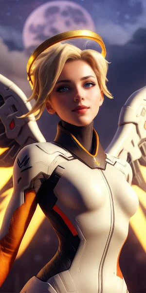 Mercy Overwatch The Swiss Angel 4K Wallpaper Background