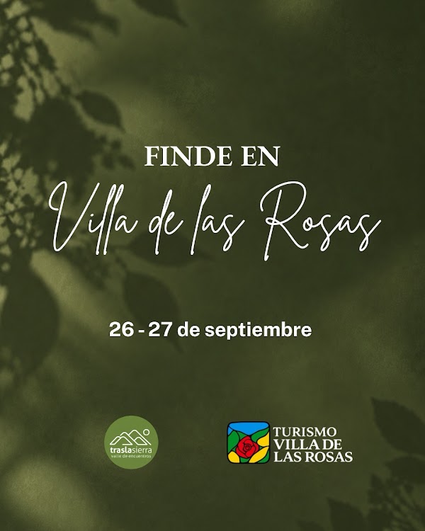 Agenda del Finde en Villa de las Rosas