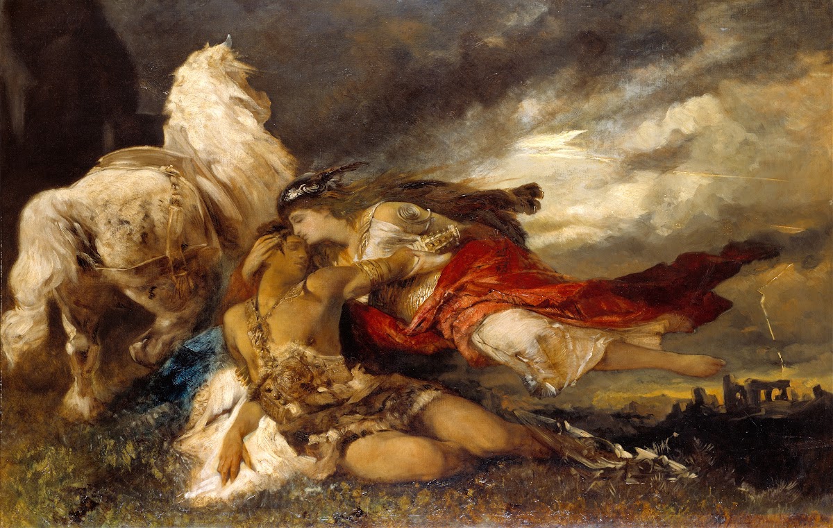 Valkyrie and a Dying Hero