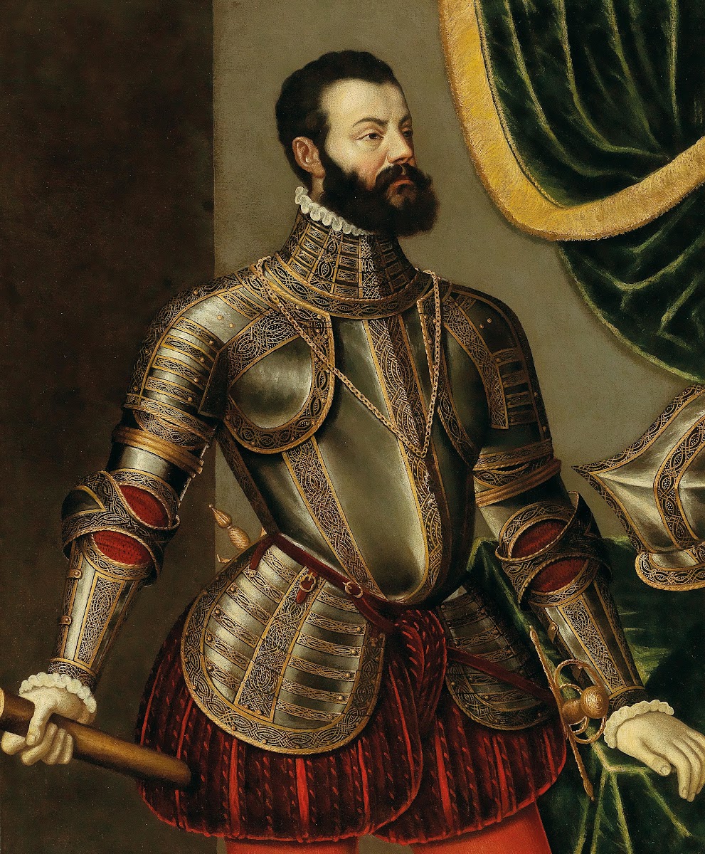 Portrait Of A Commander Alfonso DAvalos Marchese Del Vasto circa 1545