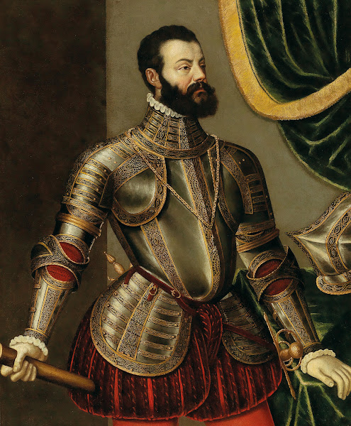 Portrait Of A Commander Alfonso DAvalos Marchese Del Vasto circa 1545