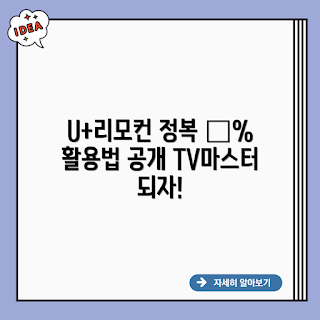 LG유플러스 리모컨, U+ TV 리모컨, 정품 리모컨, LG유플러스 TV, 리모컨 사용법