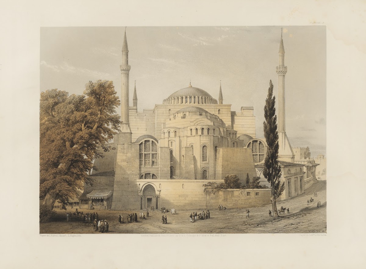 Aya Sofia Constantinople as recently restored by order of H M the sultan Abdul M
