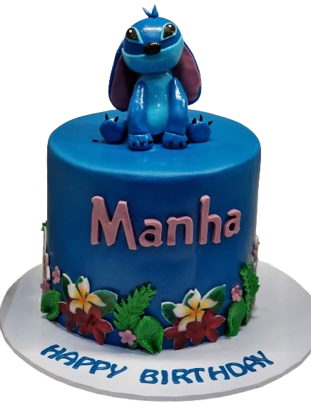 Lilo & Stitch Themed Icing Cake CB-NC693