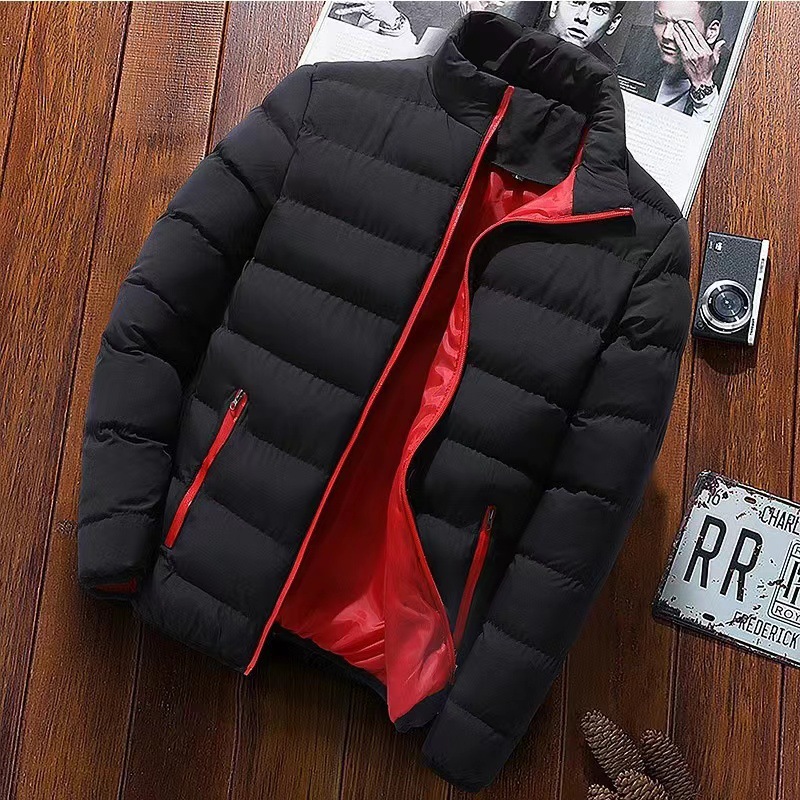 Short, padded men's jacket, stylish