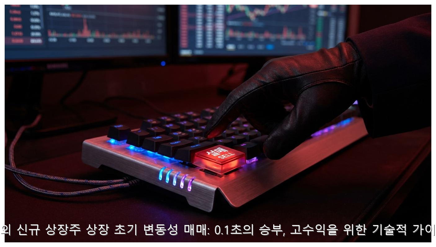 해외 신규 상장주 상장 초기 변동성 매매: 0.1초의 승부, 고수익을 위한 기술적 가이드 핵심 안내 및 분석 인포그래픽 (7)