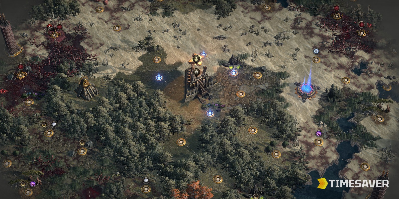 PoE2 endgame Atlas map with nodes and mechanics — high-density mapping for currency farming