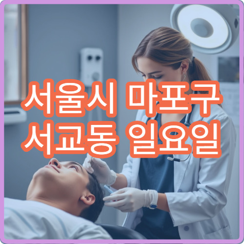 서울시 마포구 서교동 일요일 이비인후과 귀통증 중이염