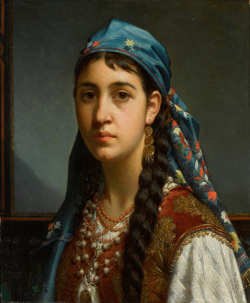 Girlwith Blue Headscarf