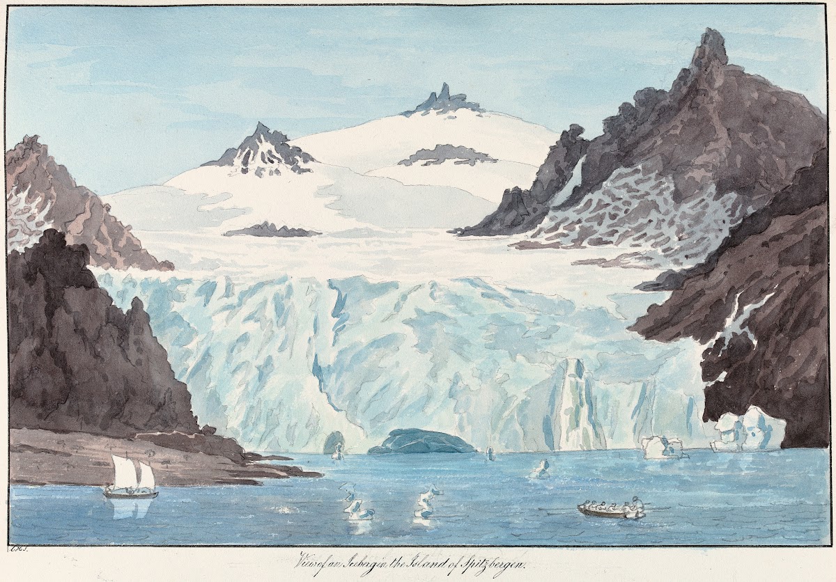 View of an Iceberg in the Island of Spitzbergen
