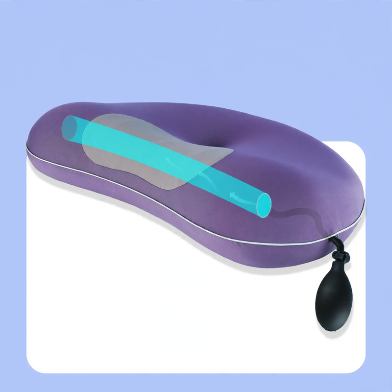 Inflatable Memory Foam Neck Support Pillow