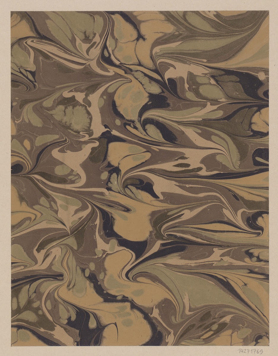 Gezogenes Marmorpapier 1900