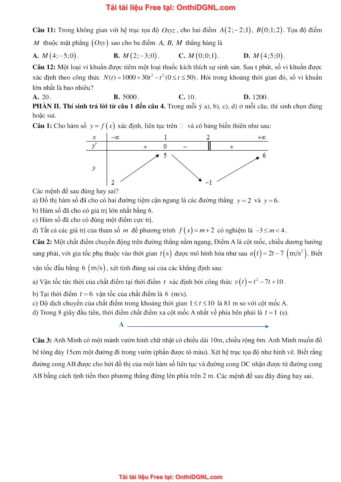 32 đề phát triển minh họa môn toán - có đáp án