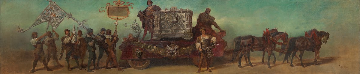 Entwurf zum Festzug 1879  Die Schlosser 1879