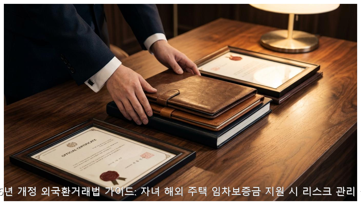 2026년 개정 외국환거래법 가이드: 자녀 해외 주택 임차보증금 지원 시 리스크 관리 실무 핵심 안내 및 분석 인포그래픽 (5)