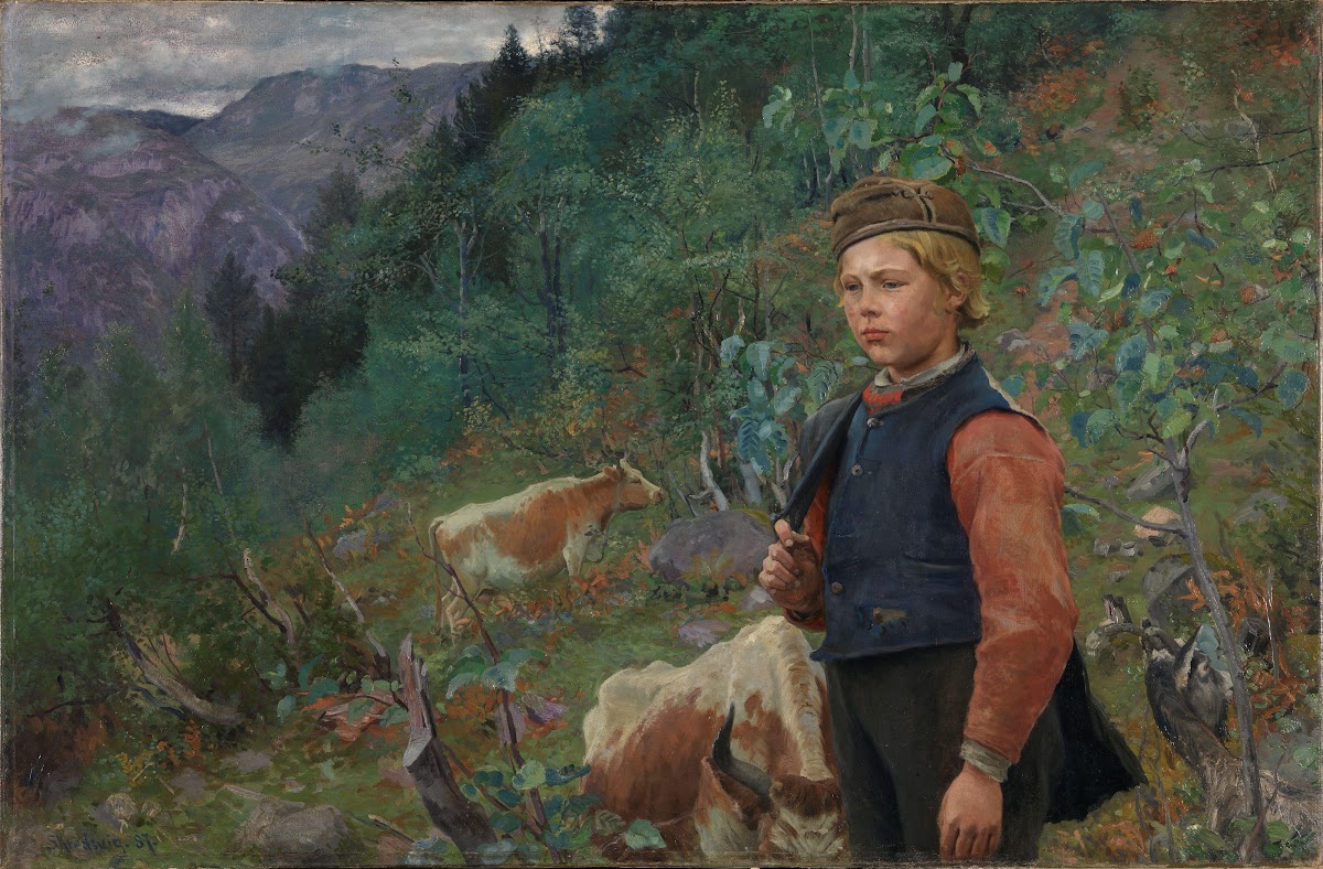 The Poet Vinje as a Shepherd Boy 1887