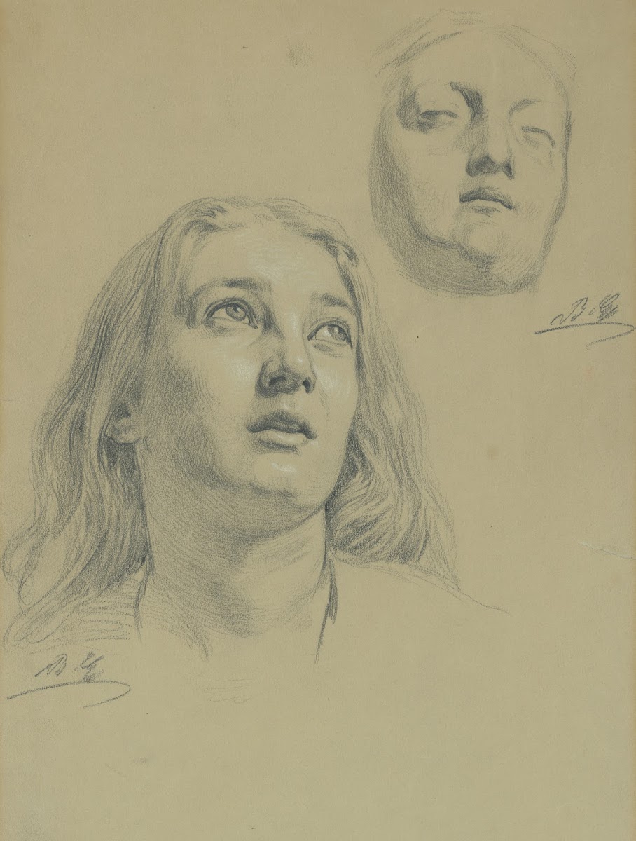 Study of female heads 1870 1880