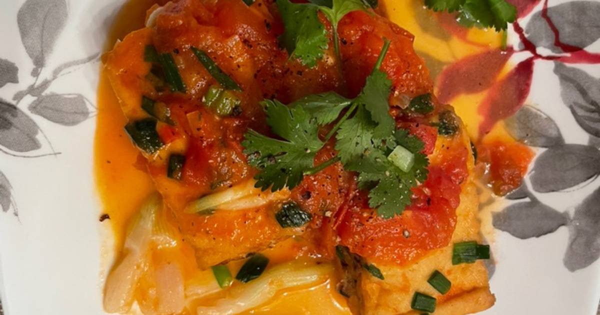 Đậu hủ nhồi thịt sốt cà