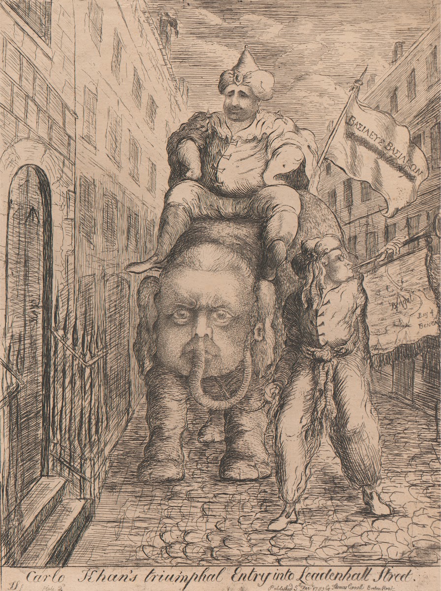 Carlo Khans Triumphal entry into Leadenhall Street 1783