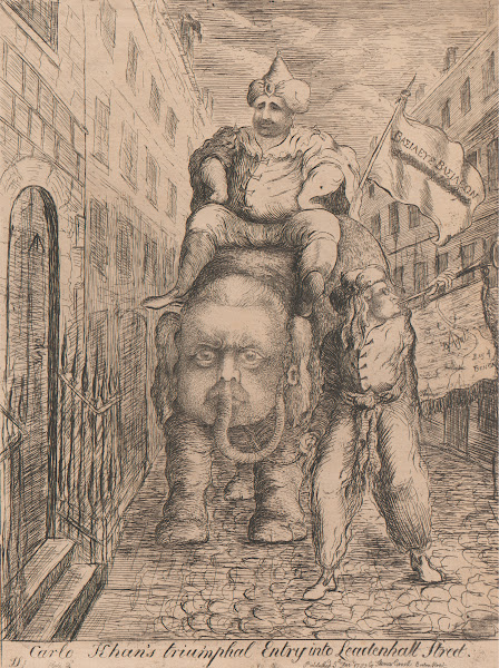 Carlo Khans Triumphal entry into Leadenhall Street 1783