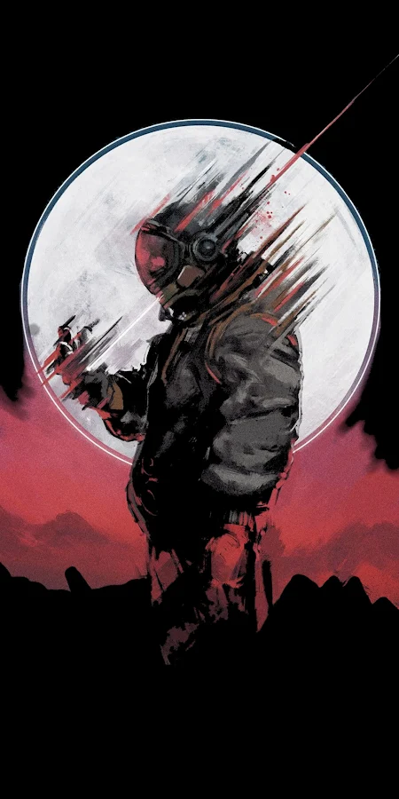 Astronaut, Sci-Fi, Moon, Digital Art Full HD iPhone Phone Wallpaper