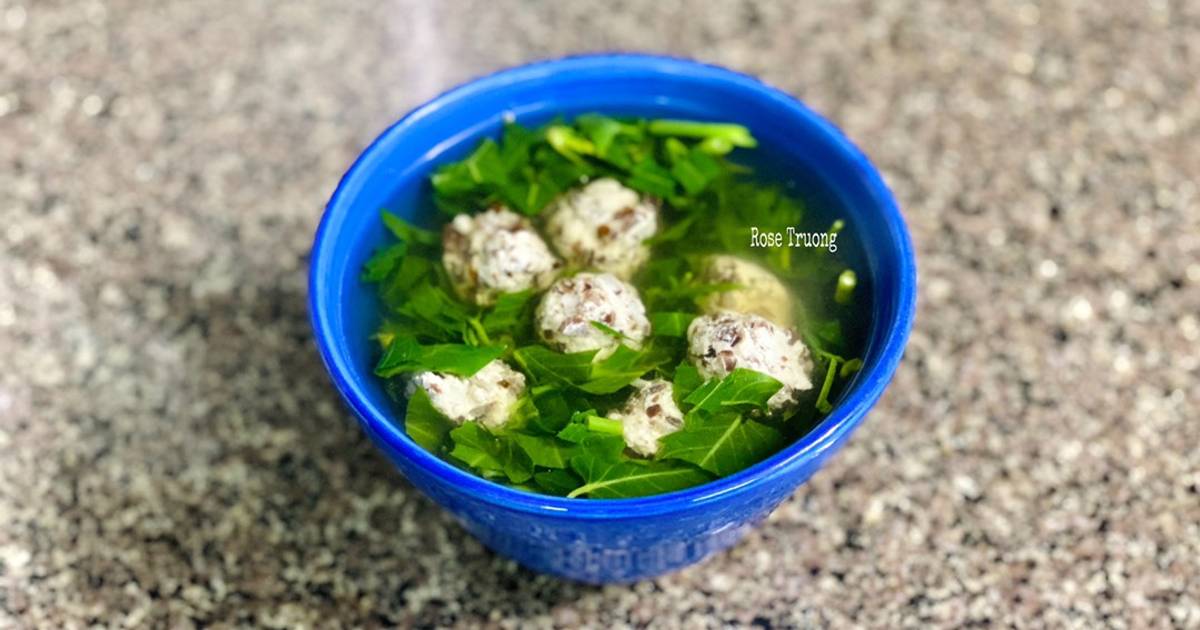 Canh Rau Muống Nấu Thịt Viên