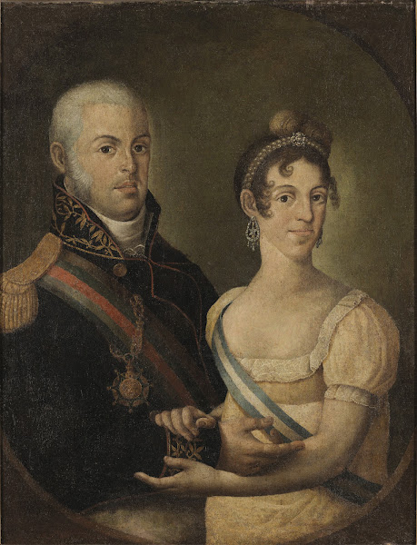 Portrait Of John VI Of Portugal And Carlota Joaquina Of Spain 1810 1820