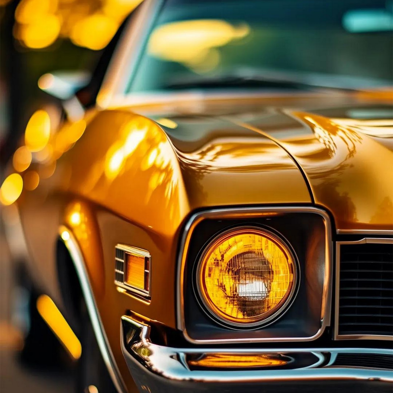 Download Classic Car, Automotive, Vintage, Headlight iPhone