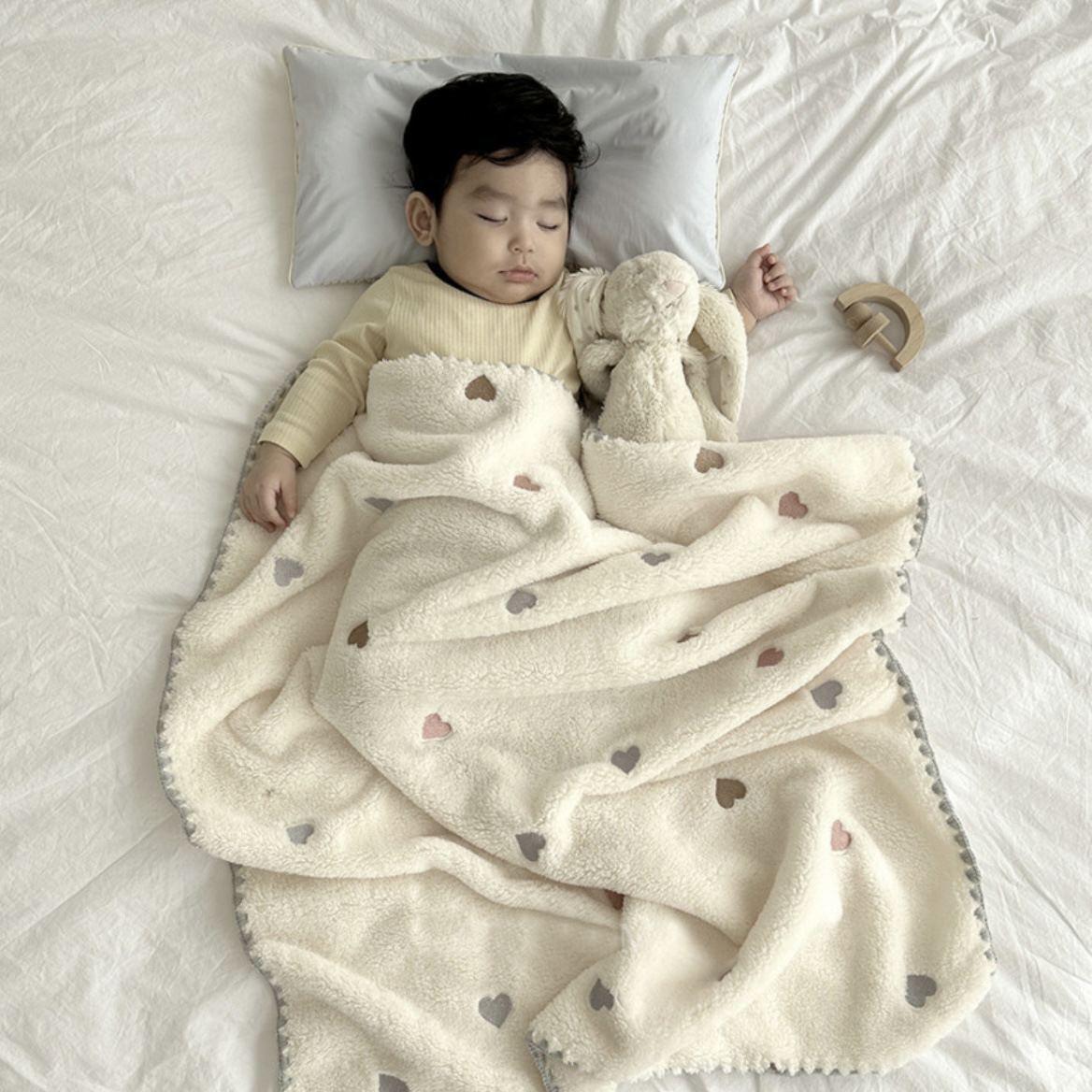 Cotton blanket for babies, 95x95 cm, cotton