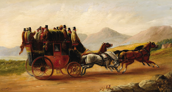 Stagecoach Scene 1876