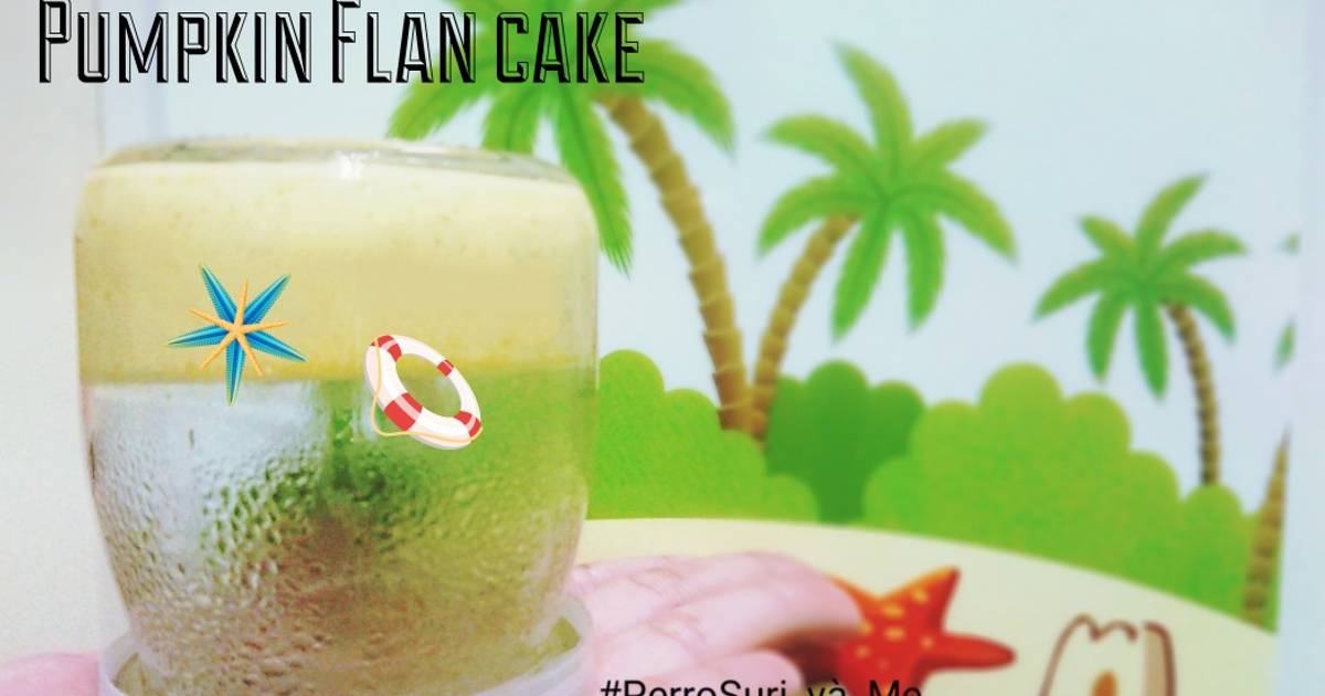 Baby Pumpkin flan cake - Bánh flan vị bí đỏ