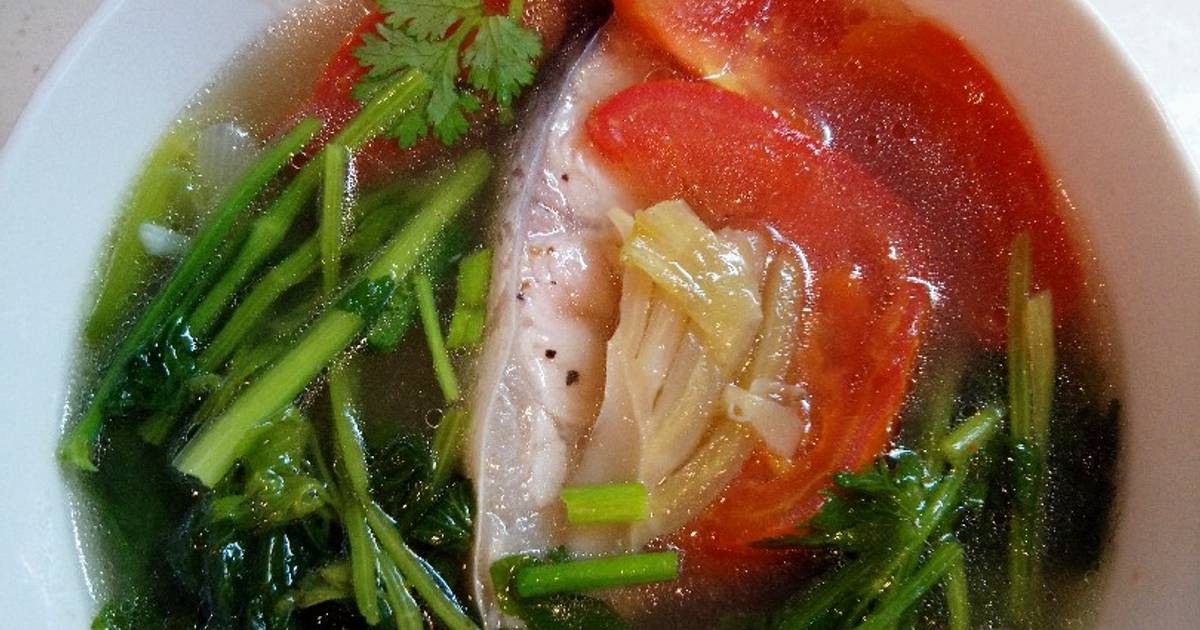 Cá ba sa nấu ngót