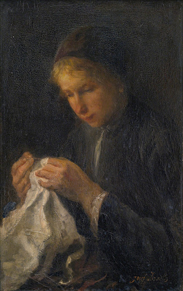 Woman Sewing