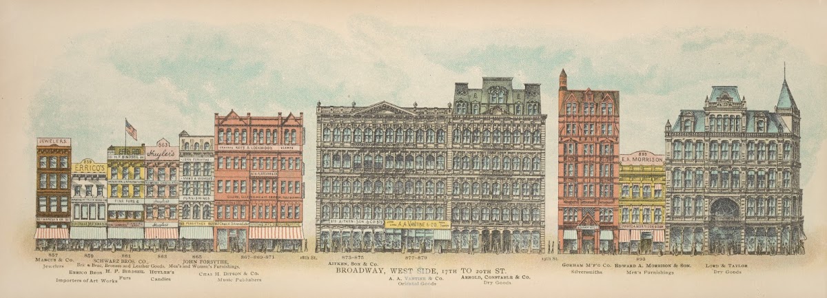Broadway West Side 17th to 20th St 1899