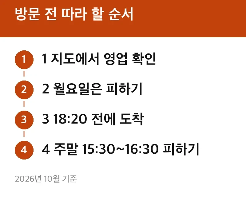 방문 전 따라 할 순서
