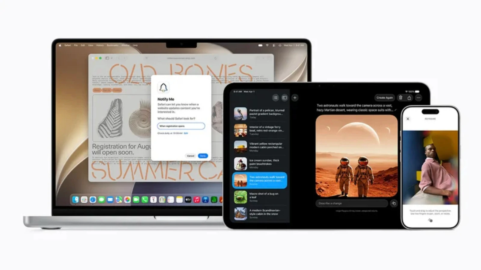 Ilustrasi konsep iPhone lipat Apple dan antarmuka sistem operasi iOS 27 terbaru.