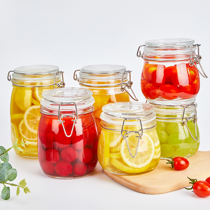 Glas-Vorratsglas mit Deckel, luftdicht