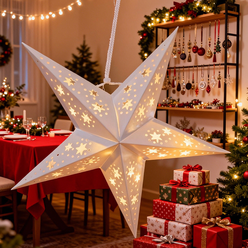 Decorative 3D Paper Star with Laser Effect