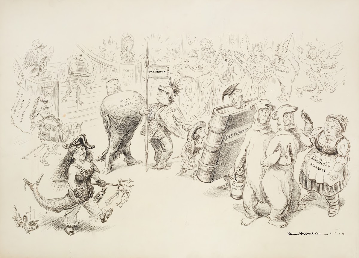 Uncle Sam gives a Fancy Dress Ball 1916