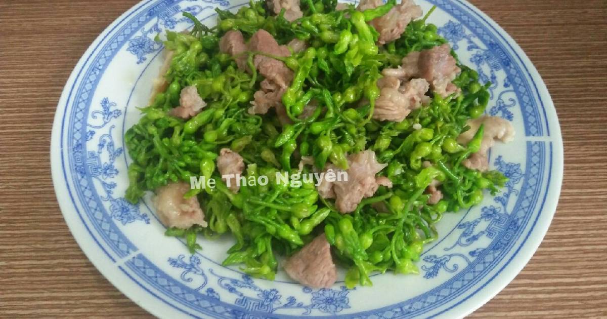 Bông Thiên Lý Xào Thịt Bò